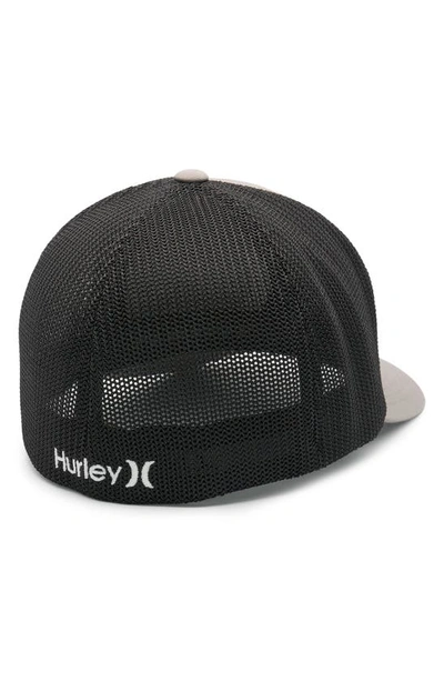 Shop Hurley Laguna Icon Stretch Mesh Snapback Cap In Grey