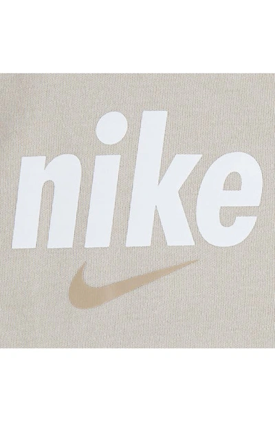 Shop Nike 2-pack Bodysuit & Bib Set In Sand Drift