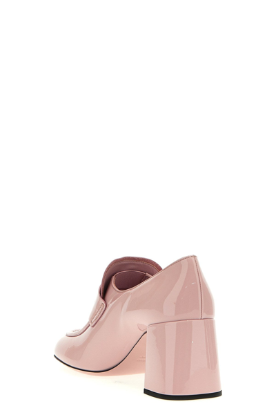 Shop Miu Miu Women Patent Loafers In Pink