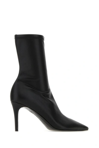 Shop Stella Mccartney Woman Black Alter Mat Stella Iconic Ankle Boots