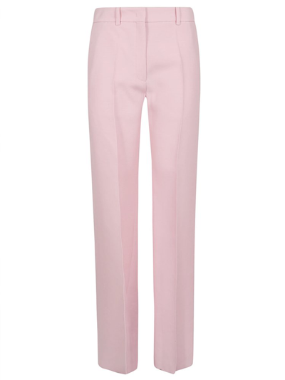 Shop Valentino Crepe Couture High Waist Trousers In Pink
