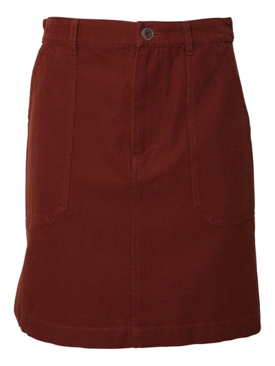 Shop Apc A.p.c. Lea Skirt Clothing In Brown