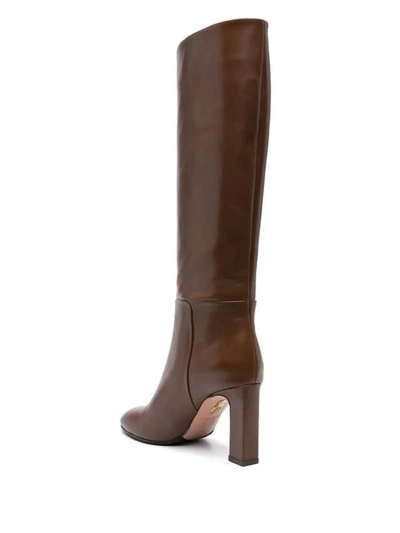 Shop Aquazzura Sellier Boots 85 Shoes In Brown