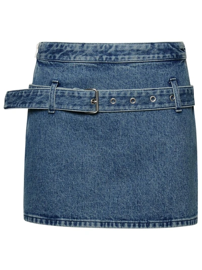Shop Ambush Blue Denim Skirt