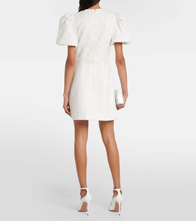 Shop Rebecca Vallance Bridal Ophelia Bow-detail Minidress In White