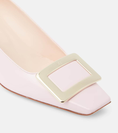 Roger Vivier Belle Vivier 45 Leather Pumps In Pink