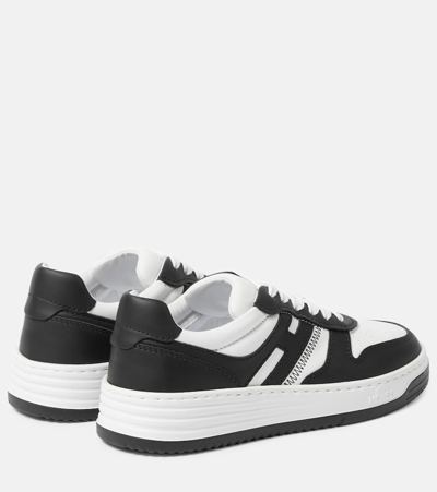 Hogan H630 Sneakers With Rubber Sole And Perforated Detailing In Multicoloured