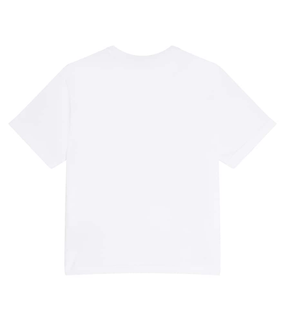 Shop Dolce & Gabbana Dg Cotton Jersey T-shirt In White