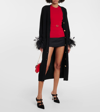 Manolo Blahnik Kerua Suede Mules In Black