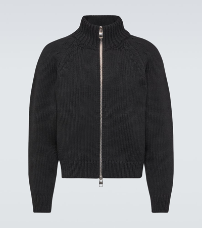 Shop Alexander Mcqueen Wool And Cashmere Jacket In Black