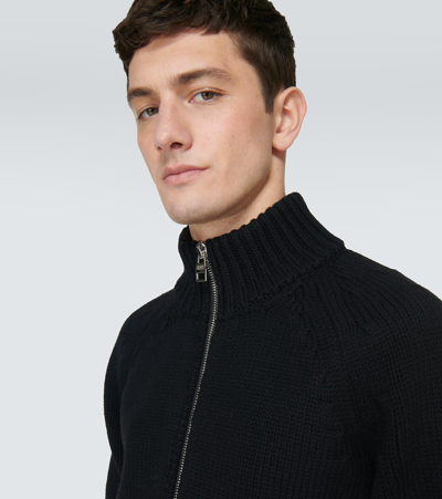 Shop Alexander Mcqueen Wool And Cashmere Jacket In Black