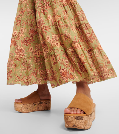 See By Chloé Liana 70 Suede Platform Mules In Brown