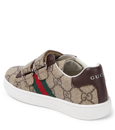 Shop Gucci Ace Gg Canvas Sneakers In Multicoloured