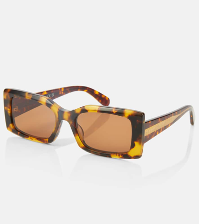 Shop Stella Mccartney Square Sunglasses In Brown