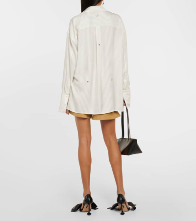 Shop Loewe X Suna Fujita Silk And Cotton Fil Coupé Shirt In Multicoloured