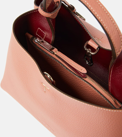 Shop Tod's Apa Micro Leather Tote Bag In Pink