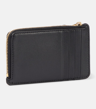 Shop Loewe Logo Leather Coin Pouch In Black