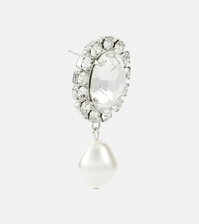 Shop Jennifer Behr Anne Embellished Earrings In Silver