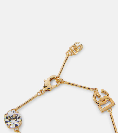 Dolce & Gabbana Dg Embellished Bracelet In Gold