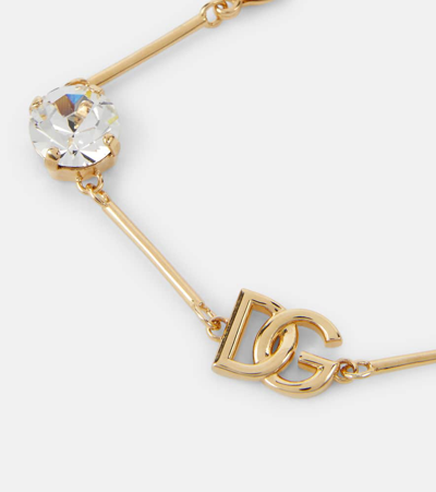 Dolce & Gabbana Dg Embellished Bracelet In Gold