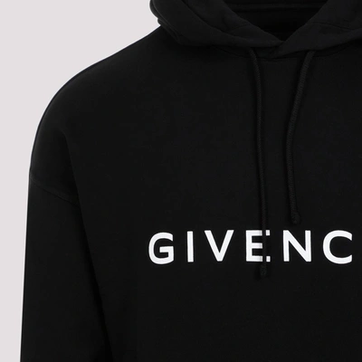 Shop Givenchy Slim Fit Hoodie Sweatshirt In Black