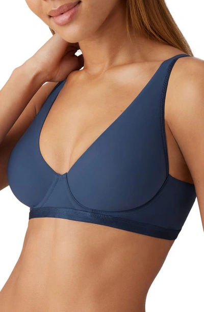 Shop B.tempt'd By Wacoal Nearly Nothing Underwire Plunge Bra In Crown Blue
