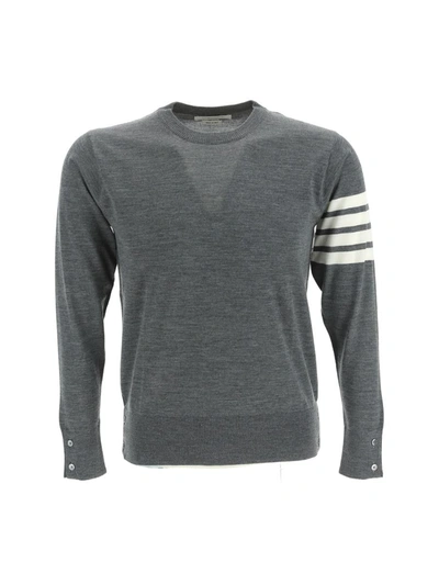 Thom Browne Classic 4-bar Mesh In Med Grey