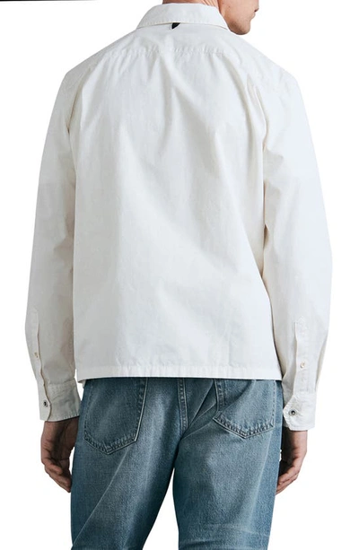 Shop Rag & Bone Stanton Cotton Shirt Jacket In Lily White