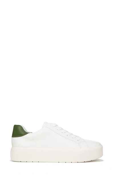 Shop Vince Benfield Leather Platform Sneaker In White/ Palmleaf