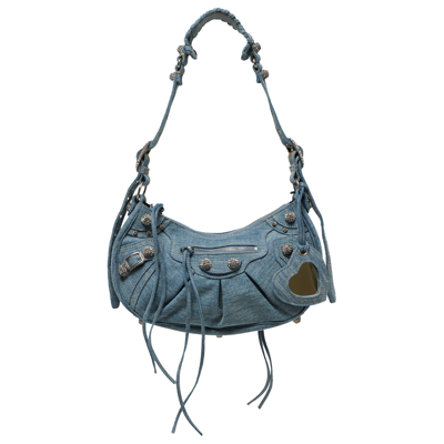 Pre-owned Balenciaga Le Cagole Small Shoulder Bag 'blue'