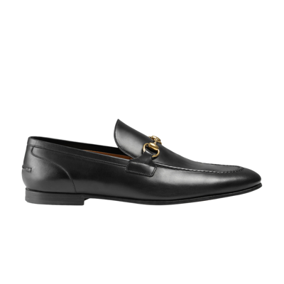 Pre-owned Gucci Jordaan Leather Loafer 'black'