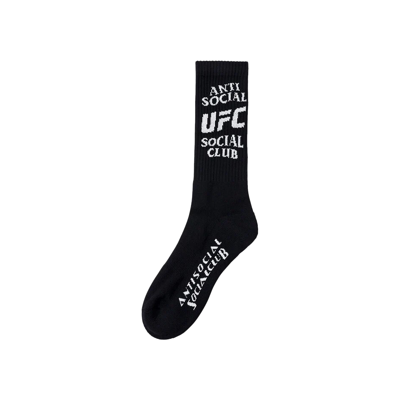 Pre-owned Anti Social Social Club X Ufc Footwork Socks 'black'