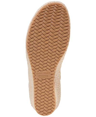 Shop Cole Haan Women's Cloudfeel Espadrille Link Wedge Sandals In Pecan Leather