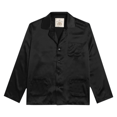 Pre-owned Gallery Dept. Silk Pajama Shirt 'black'