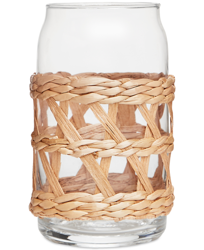 Shop The Cellar Rattan & Glass Tumblers, Set Of 2, Created For Macy's In No Color