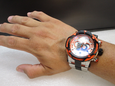 Pre-owned Invicta 2 Big Watches 60mm Nhl Philadelphia Flyers 42198 And 53mm 42021