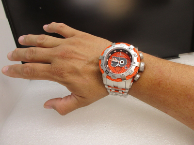 Pre-owned Invicta 2 Big Watches 60mm Nhl Philadelphia Flyers 42198 And 53mm 42021