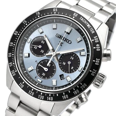 Pre-owned Seiko Prospex Speedtimer Solar Chronograph Sbdl109 Watch Crystal Blue 2023 Japan