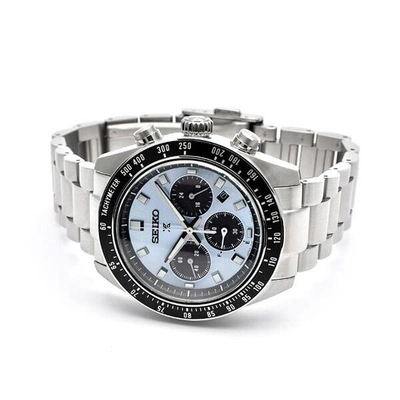 Pre-owned Seiko Prospex Speedtimer Solar Chronograph Sbdl109 Watch Crystal Blue 2023 Japan