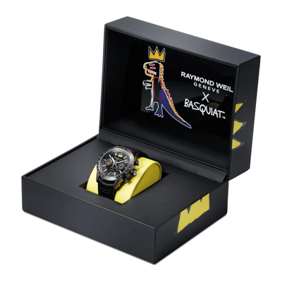 Pre-owned Raymond Weil Raymomd Weil Freelancer Special Edition Jean-michel Basquiat 7780-tic-jmb01