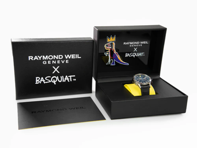 Pre-owned Raymond Weil Raymomd Weil Freelancer Special Edition Jean-michel Basquiat 7780-tic-jmb01