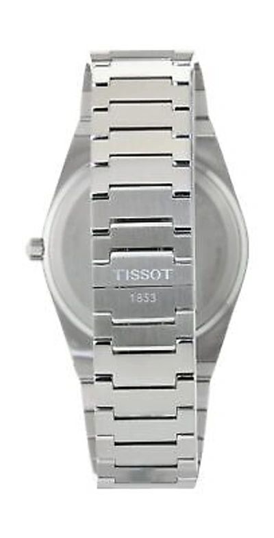 Pre-owned Tissot Men's Prx 316l Stainless Steel Case Dress Watch Grey T1374101104100