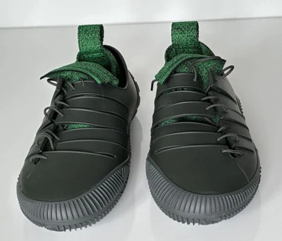 Pre-owned Bottega Veneta $750  Tech Knit Rubber Green Climber Sneakers 9 Us 658725 It