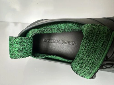 Pre-owned Bottega Veneta $750  Tech Knit Rubber Green Climber Sneakers 9 Us 658725 It