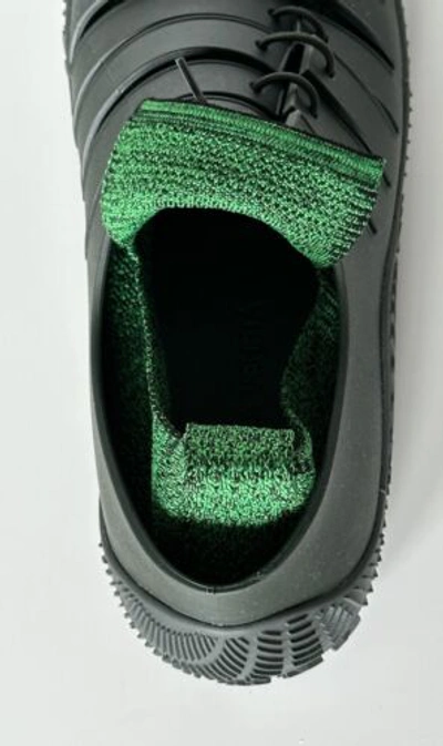 Pre-owned Bottega Veneta $750  Tech Knit Rubber Green Climber Sneakers 9 Us 658725 It