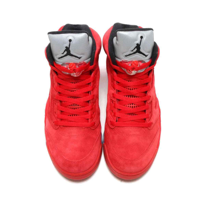 Pre-owned Jordan Nike Air  5 V Retro 2017 Red Suede 136027-602 Us 4-14 Brand