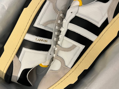 Pre-owned Lanvin Sneakers 100% Authentic Sneakers Rrp 550€ In White
