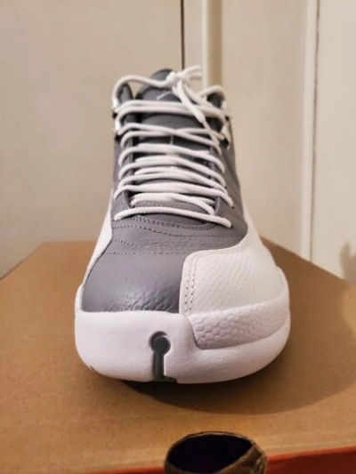 Pre-owned Jordan Brand Size 13 Air  12 Retro Stealth White/cool Grey Basketball Shoes