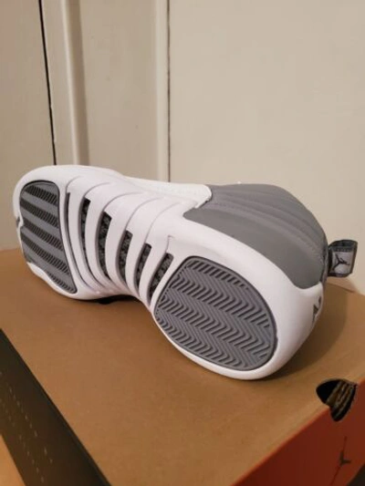 Pre-owned Jordan Brand Size 13 Air  12 Retro Stealth White/cool Grey Basketball Shoes