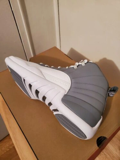 Pre-owned Jordan Brand Size 13 Air  12 Retro Stealth White/cool Grey Basketball Shoes